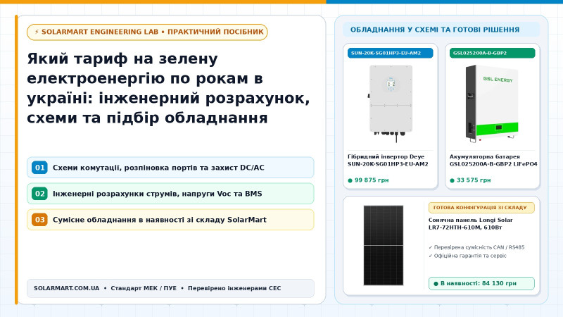Який тариф на зелену електроенергію по рокам в україні: инженерный расчет, схемы и подбор оборудования