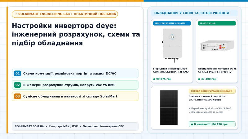 Настройки инвертора deye: инженерный расчет, схемы и подбор оборудования