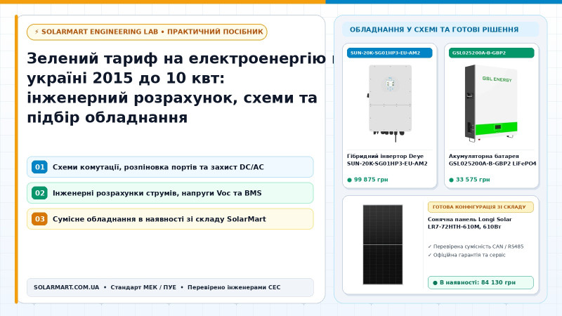 Зелений тариф на електроенергію в україні 2015 до 10 квт: инженерный расчет, схемы и подбор оборудования
