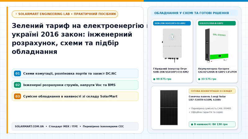 Зелений тариф на електроенергію в україні 2016 закон: инженерный расчет, схемы и подбор оборудования