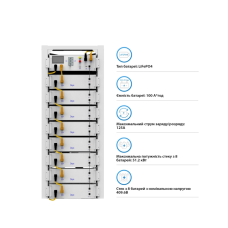 Система зберігання енергії DEYE SUN-10K-SG02LP1-EU-AM3-2DY10.24K-LFP-W 10000W 10.24kh 2BAT LiFePO4 6000 циклів